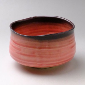渕巻ピンク貫入　抹茶碗　美濃焼（日本製）