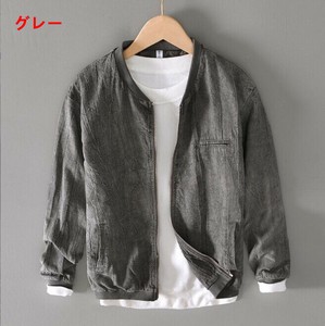 Coat Linen Cotton Men's