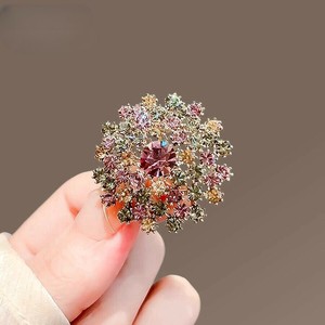 ブローチ   おしゃれ ブローチ たんぽぽ　蒲公英　タンポポ 入学式  結婚式 華やか　ブローチ キラキラ