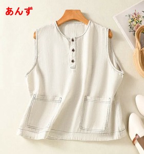 Vest Ladies fashion Round Neck Summer
