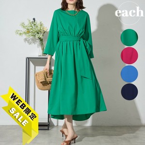 数量限定【WEB限定価格】【each 新作】ベルト付き ワンピース