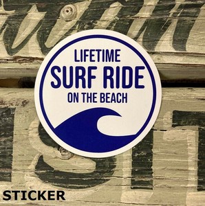 オンザビーチ on the Beach 【 ステッカー / SURF RIDE  】 シール PC-S50