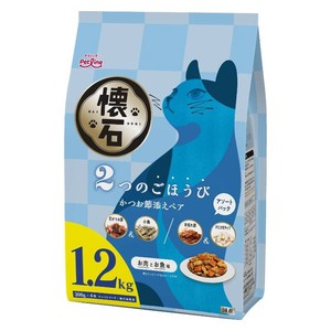 ［ペットライン］懐石 2つのごほうび かつお節添えペア 1.2kg(300g×4袋)
