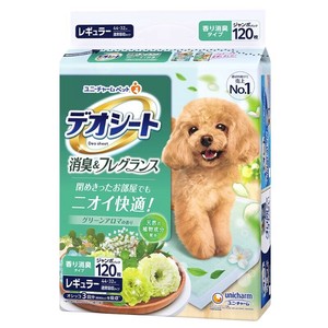 デオシート 消臭＆フレグランス グリーンアロマの香り レギュラー 120枚【7月特価】