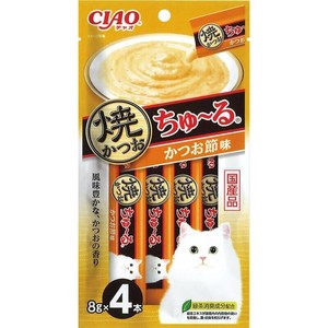 ［いなばペットフード］CIAO 焼かつおちゅ〜る かつお節味 8g×4本
