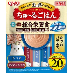 ［いなばペットフード］CIAO ちゅ〜るごはん かつおバラエティ 20本