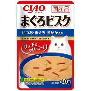 ［いなばペットフード］CIAO まぐろビスク かつお・まぐろ おかか入り 40g