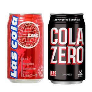 LAS コーラ　コーラゼロ 2種  350ml缶 炭酸 飲料 Los Angeles Sunshine