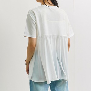 T-shirt Flared Pullover Switching Cool Touch