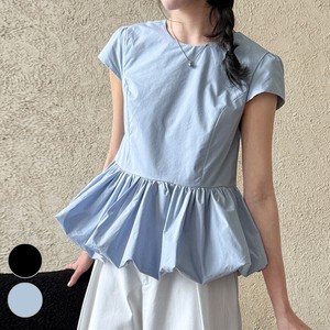Button Shirt/Blouse Peplum S/S