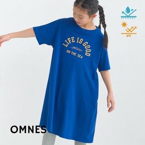 【再入荷】キッズ汗じみ防止UVプリント半袖ワンピース 春夏
