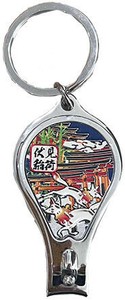 【ホイル爪切り】伏見稲荷A 栓抜き付き