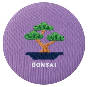 ■2025SS　新作■　刺繍ミラー　盆栽