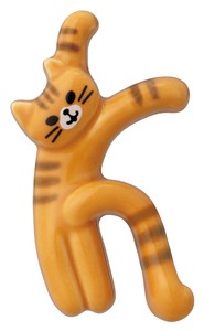 ■2025SS　新作■　猫のイニシャル箸置き　K