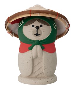 【6月下旬入荷予定】地蔵なりすましどろぼう猫（笠付き）