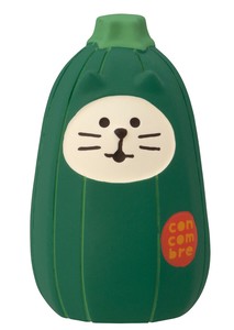 【6月下旬入荷予定】おやさい猫だるま  ズッキーニ