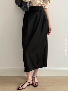 韓国ファッション 花苞デザイン スカート ロング「2025新作」