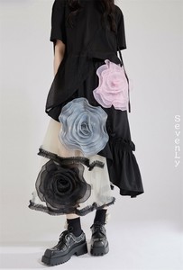 人気上昇 不規則レイヤードデザイン スカート ロング「2025新作」