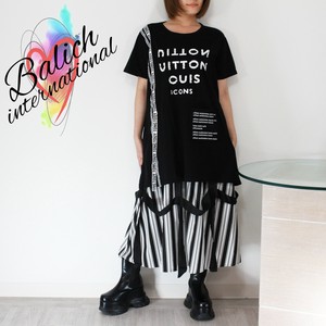【Tシャツ】ステートメント・ロゴラインTシャツ