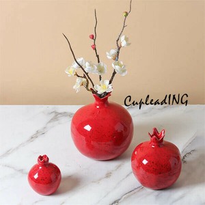 ＜SALE＞早い者勝ち フラワーアレンジメント 家庭の振り子 ザクロの造形の花瓶 模擬のザクロの振り子