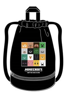 Backpack black Minecraft 2-layers [Expected Late April]