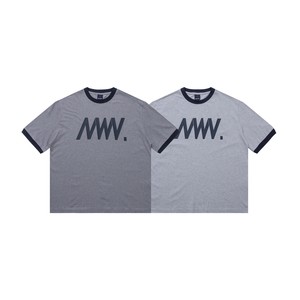 MWW. ストライプ 半袖Tシャツ S- XXL  グレーとネイビー  PL1236