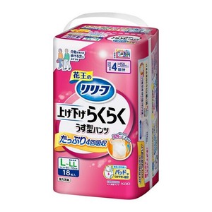 リリーフ　パンツタイプ　上げ下げらくらくうす型パンツ　4回分　L−LL 18枚