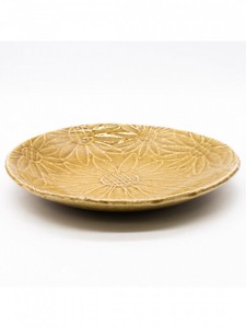 薬味 小皿 和陶器 和モダン /　花HANA6.5丸皿/黄