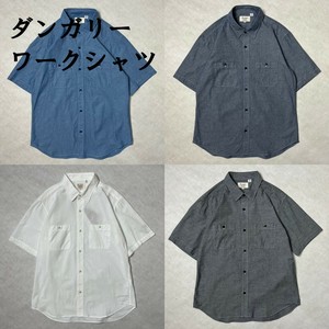 ダンガリーワークシャツ 半袖 日本製