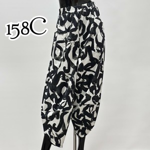 Full-Length Pant Design Patterned Cotton Thin Made in Italy