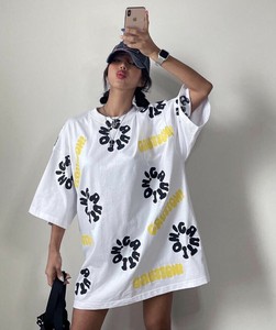 【2025春夏新作】CAUTIONハンドペイント半袖Tシャツ＜ユニセックス＞