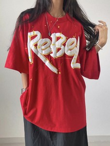 【2025春夏新作】ReBeL発泡デザイン半袖Tシャツ＜ユニセックス＞