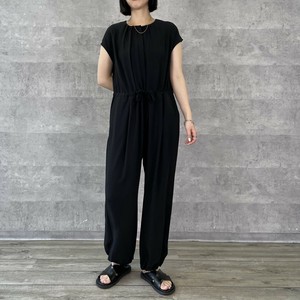 【AnnaKerryアンナケリー85252101】フレンチスリーブオールインワン「2025夏物新作」