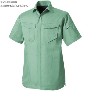 桑和 3008-03 半袖シャツ 3Lサイズ モスグリーン(107)