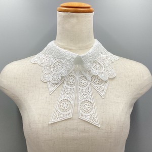 付け襟　刺繍　レース　リボン