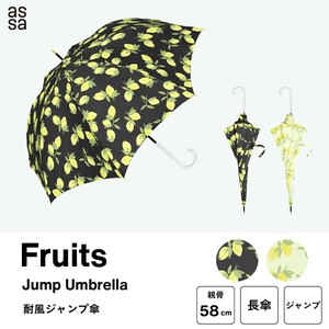LEMON ColorfulFruits ジャンプ傘 長傘 雨傘 RJ648