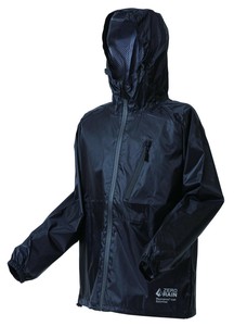 喜多 スーパーライトレインウェア　超軽量 M ブラック No1710