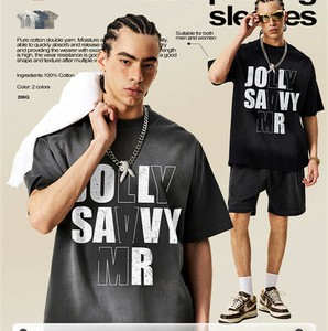 P21099プリント 字母 カジュアル 2025春夏新作 トップス  半袖 韓国風 Tシャツ メンズ 男