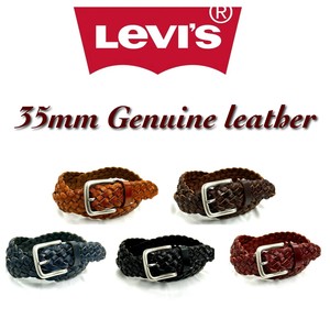Levi's リーバイス 35mm 牛革 メッシュ イントレチャート ベルト 6607
