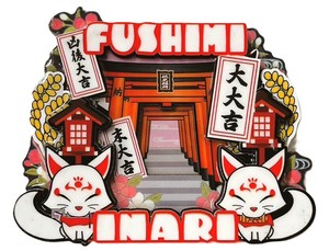 【木製マグネット】伏見稲荷B