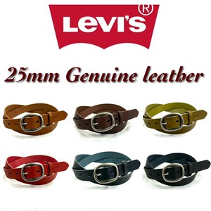 Levi's リーバイス 25mm 牛革 細幅 カラーベルト 6993