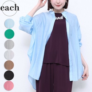 再入荷【each新作】シアーシャツブラウス　再入荷 人気 2025SS each東京