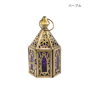 モロッカン キャンドルホルダー S パープル 16023833053