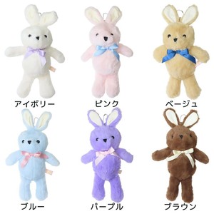 【マスコット】おリボンアニマルマスコットキーホルダーうさぎ