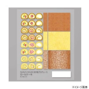 NUNU'S HOUSE×レジンクラブ ミニチュア&レジン用シール 田中智プロデュース ロールケーキ RC-TNK-121