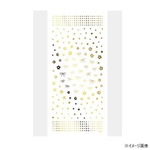 TSUMEKIRA(ツメキラ) ネイルシール(ジェル専用) いっちょこプロデュース ドットフラワー&リボン ゴールド