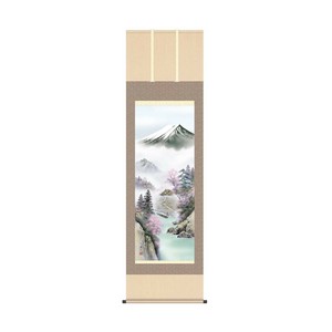 掛軸 伊藤渓山富士来春 54.5×190cm KZ2B4-25A