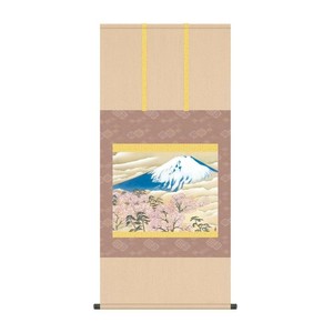 掛軸 横山大観富士と桜図 54.5×115cm KZ2G9-005