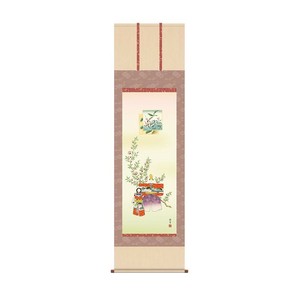 掛軸 香山緑翠 立雛 54.5×190cm KZ2F1-183
