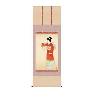 掛軸 上村松園序の舞 54.5×153cm KZ2G9-021
